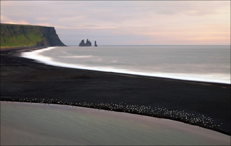 Сказочно красивый Черный пляж в Исландии