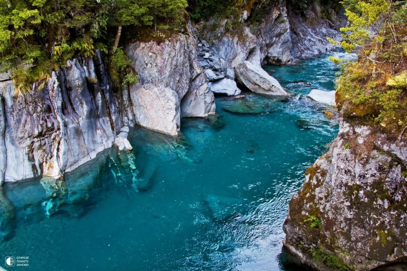 Река Макарора в Новой Зеландии