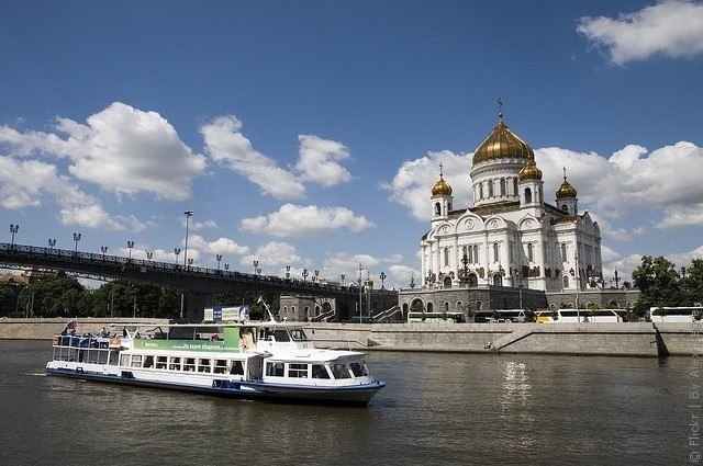 Храм Христа Спасителя в Москве, Россия.