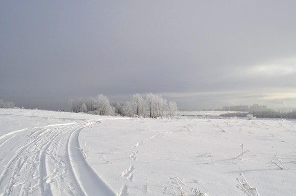 Зимний Псков, Россия.