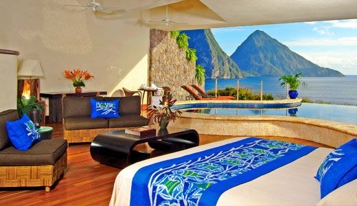 Тропический курорт Jade Mountain