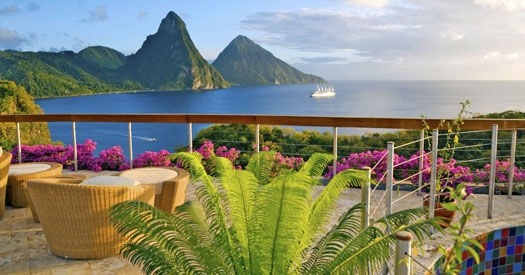 Тропический курорт Jade Mountain Тропический курорт Jade Mountain