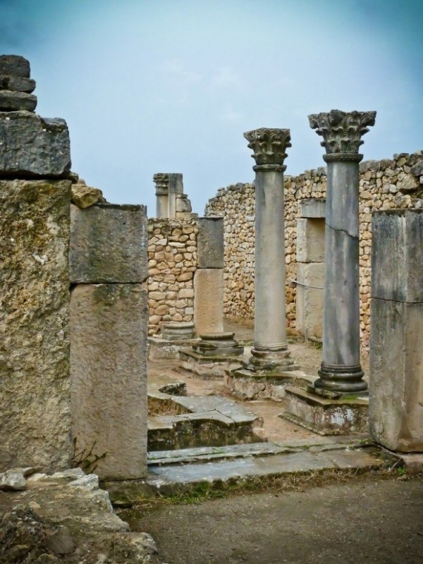 Древние руины Волюбилис в Марокко