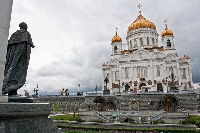 Храм Христа Спасителя в Москве, Россия.