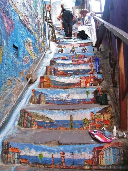 Красочные лестницы в мире.
