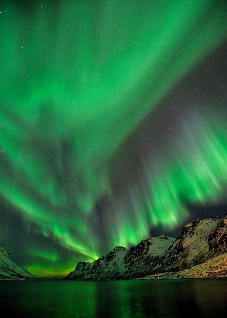 Северное сияние (Aurora Borealis) в Норвегии