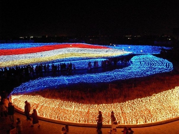 Невероятный фестиваль света в Японии.
