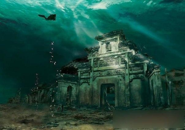 Подводный город озера Цяньдаоху Подводный город озера Цяньдаоху