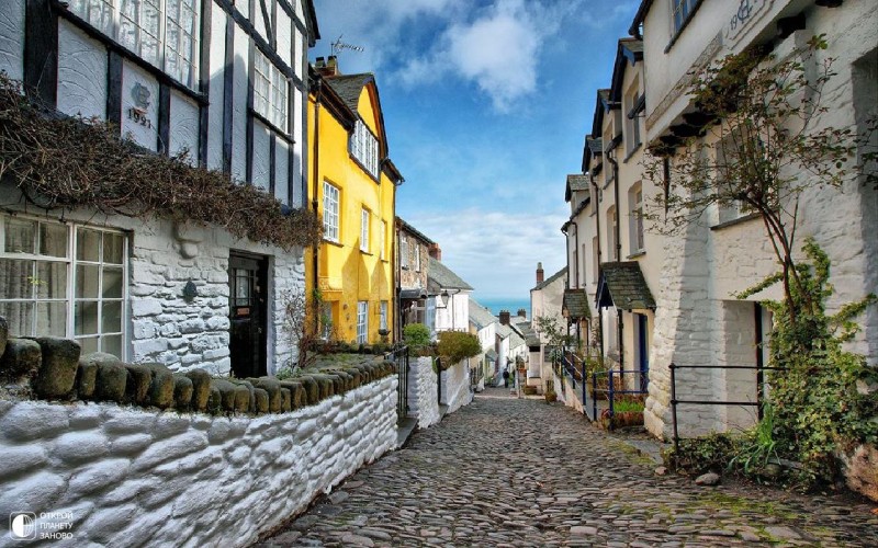 Кловелли (Clovelly) — маленькая рыбацкая деревня. Девон, Англия