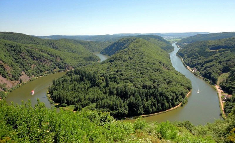 Петля реки Саар в Матлахе, Германия