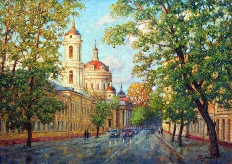 Москва от художника Игоря Разживина.