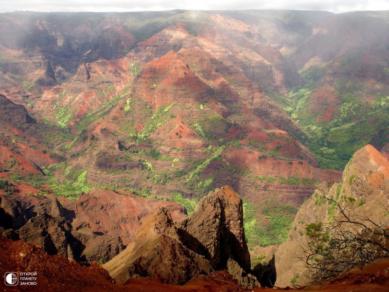 Каньон Ваймеа (Waimea Сanyon), США. Каньон Ваймеа (Waimea Сanyon), США.