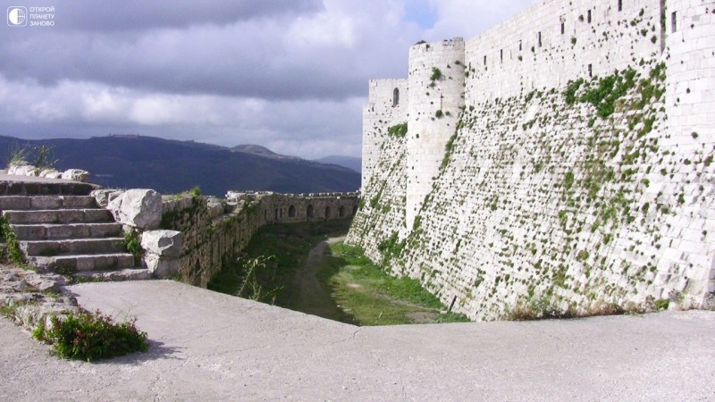 Замок крестоносцев в Сирии