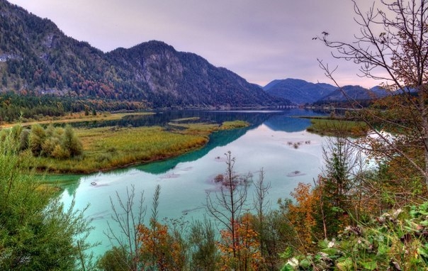 Завораживающая красота озера Сильвенштайн в Баварии, Германия