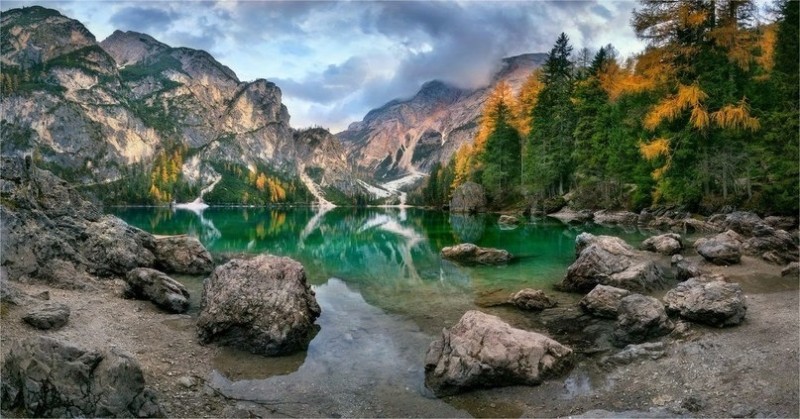 Горное озеро Брайес. Итальянские Альпы 1