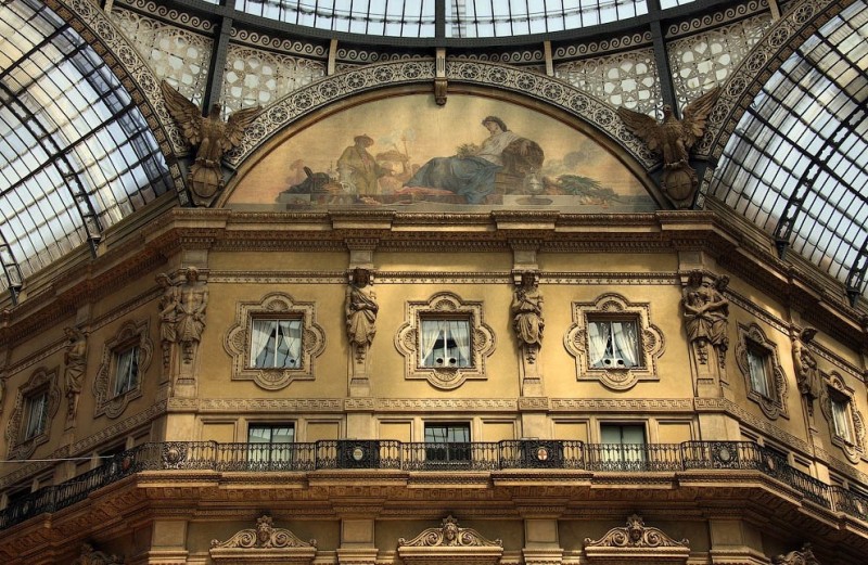 Улица под куполом: галерея Виктора Эммануила II в Милане 8