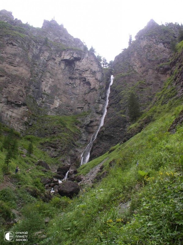 Каскад водопадов на реке Шинок