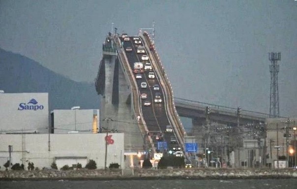 Экстремальная Япония: мост или американские горки
