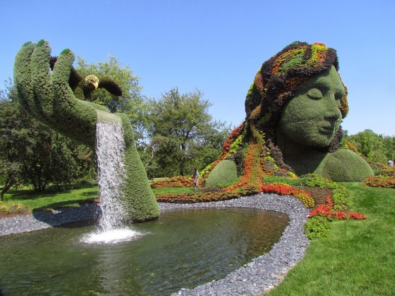 Зеленые произведения искусства в Монреальском ботаническом саду 1
