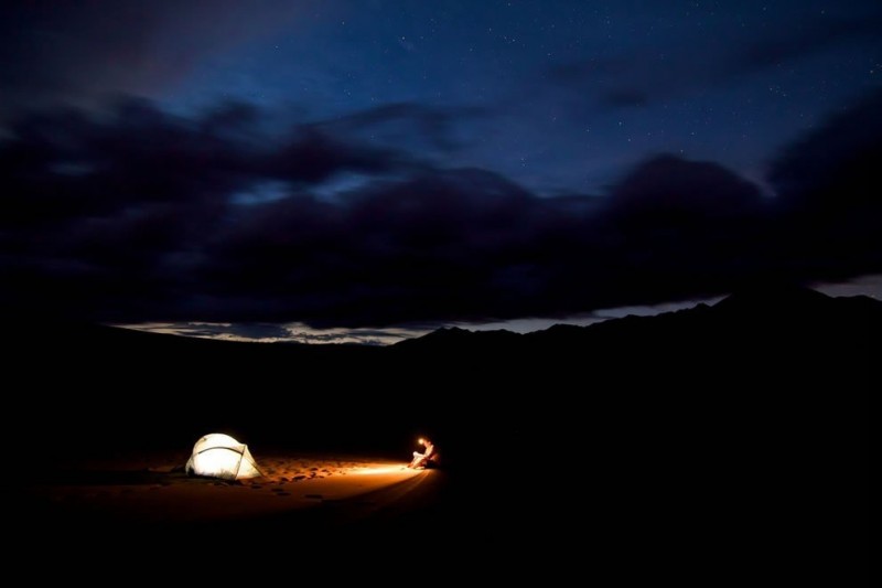 В палатке под звездами