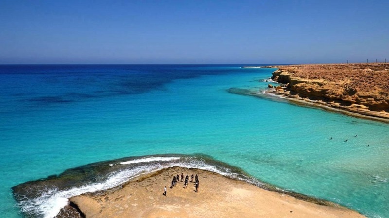 Красивый пляж Ageeba Beach в Египте