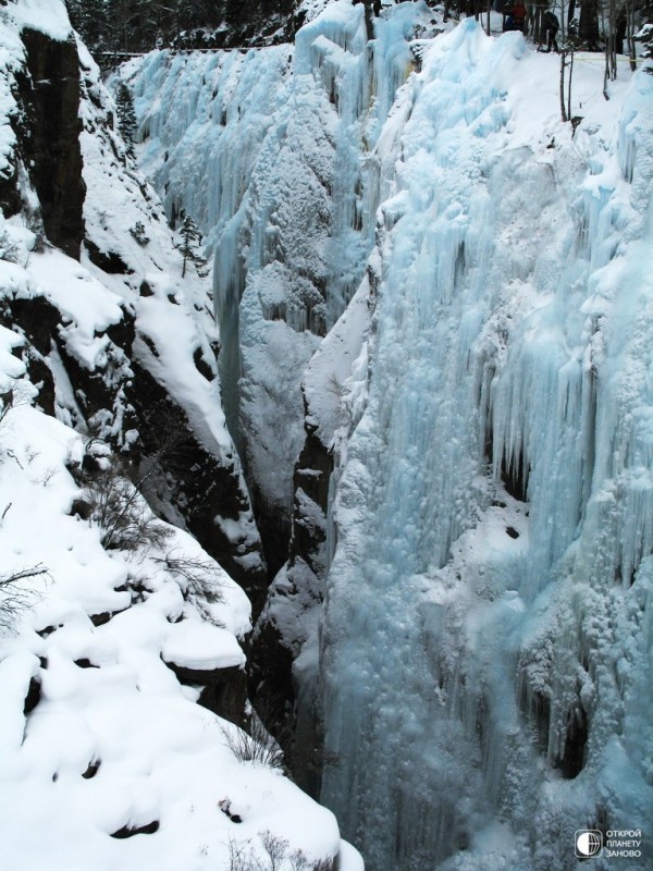 Замерзшие водопады