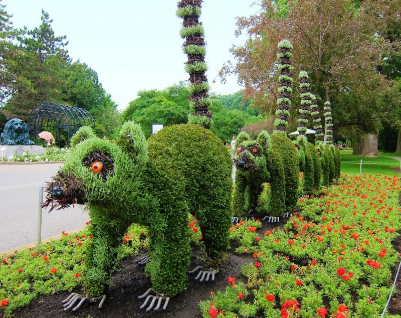 Зеленые произведения искусства в Монреальском ботаническом саду 8