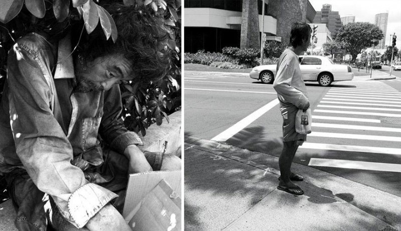 После 10 лет фотографирования бездомных людей, девушка нашла своего отца среди них