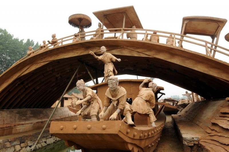 Парк глиняных скульптур в Китае