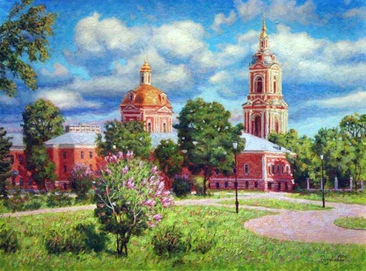 Москва от художника Игоря Разживина.