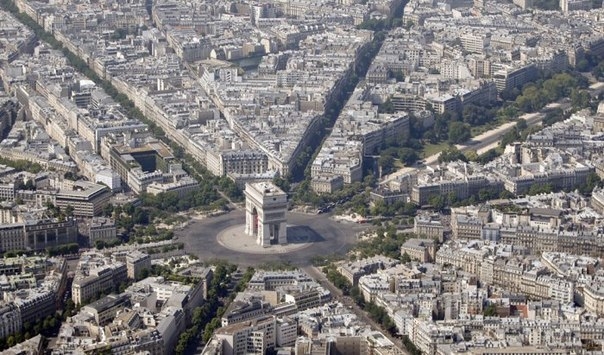 Взгляд на Париж сверху