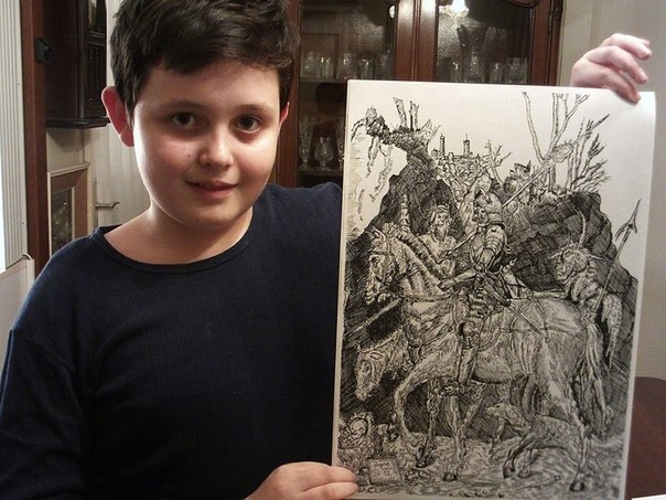 11-летний мальчик бросил вызов профессиональным художникам