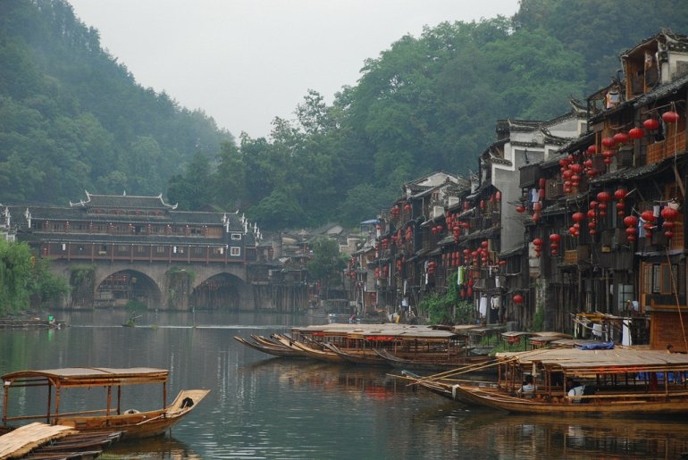 Древний город Фенхуан - красота Китая