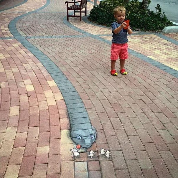 Милый и душевный стрит-арт от художника David Zinn