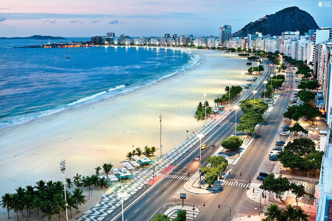 Бразильский пляж копакабана