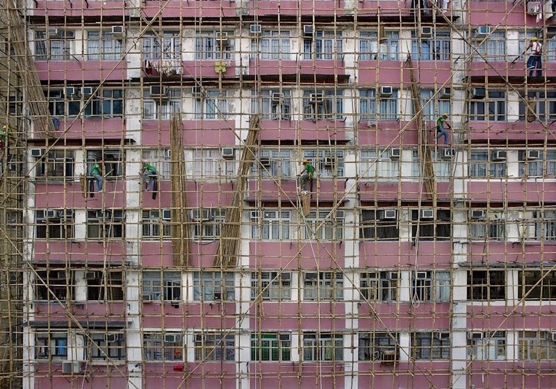 Плотность застройки в Гонконге. Плотность застройки в Гонконге.