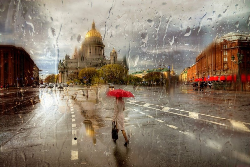 Дождливый Петербург фотохудожника Эдуарда Гордеева