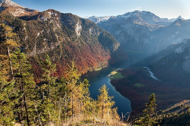 Озеро Кёнигсзе, Германия Озеро Кёнигсзе, Германия