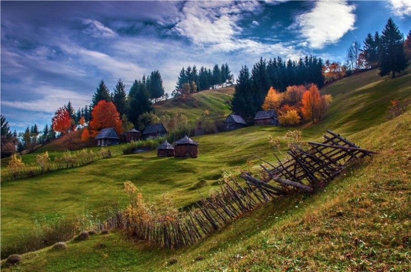 Волшебные пейзажи Карпат в  Румынии