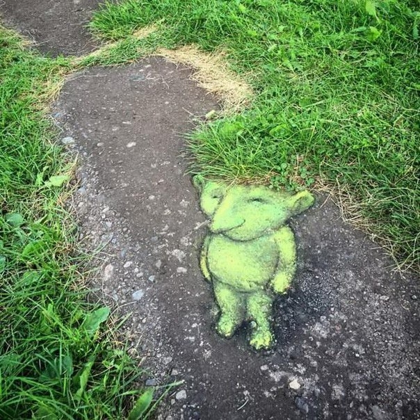 Милый и душевный стрит-арт от художника David Zinn