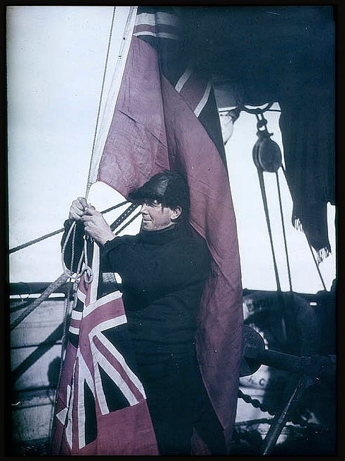 Цветные фотографии экспедиции Шеклтона в к Южному полюсу в 1914 году.