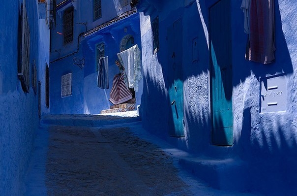 Синий город в Марокко