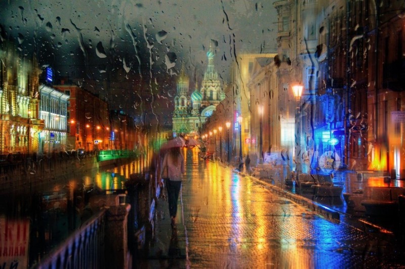 Дождливый Петербург фотохудожника Эдуарда Гордеева