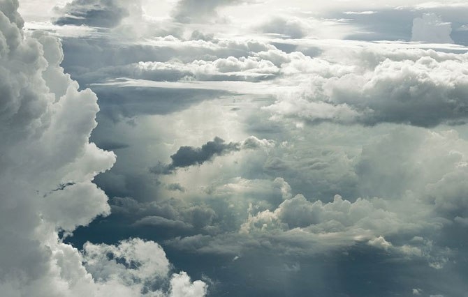 Фотографии облаков на высоте 6000 метров