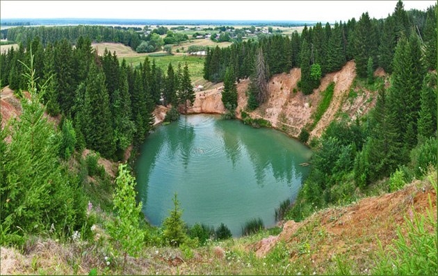 Россия, республика Марий Эл, Волжский район, озеро Морской Глаз.