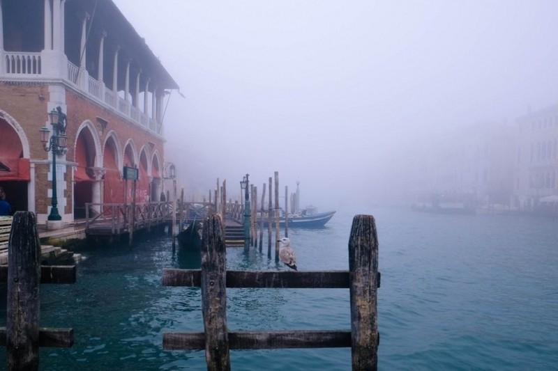 Туманная Венеция, Италия.