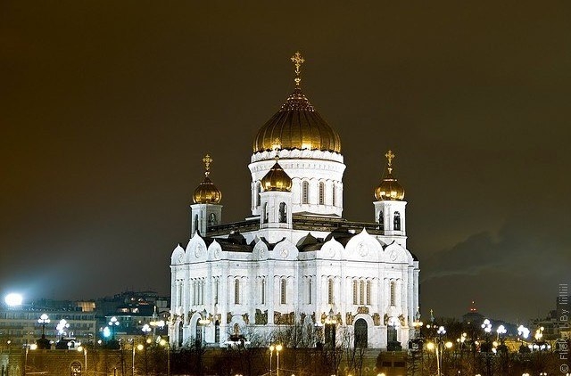 Храм Христа Спасителя в Москве, Россия.