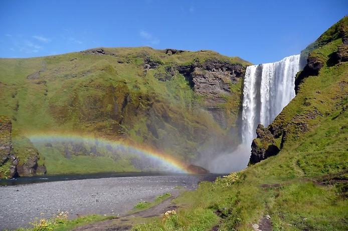 Скогафос - самый знаменитый водопад Исландии