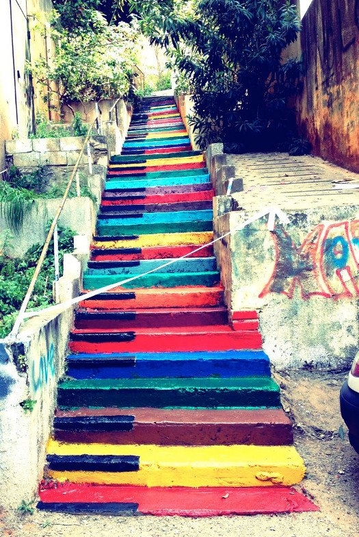 Красочные лестницы в мире.
