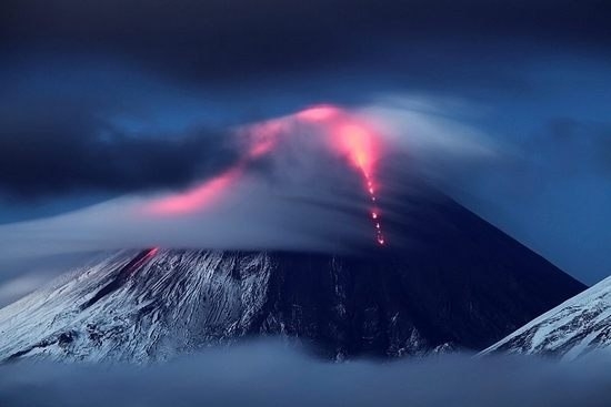 Вулкан Ключевская сопка, Центральная Камчатка, Дальний восток